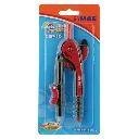 Compás escolar de plástico azul marca MAE modelo CEP-10 con adaptador de tornillo para lápiz y escala métrica integrada (2).webp