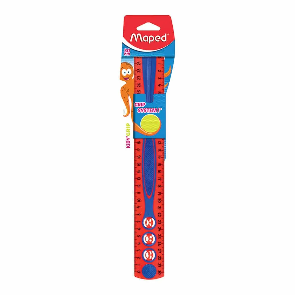 Regla de Plástico de 30 cm Kidy Grip Maped (1).webp