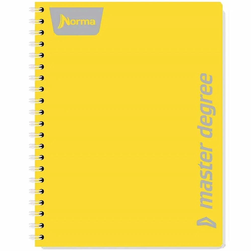 Cuaderno Profesional Norma Master Degree color Menta con pasta de plástico rígido y doble arillo metálico (2).webp