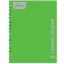 Cuaderno Profesional Norma Master Degree color Menta con pasta de plástico rígido y doble arillo metálico (6).webp