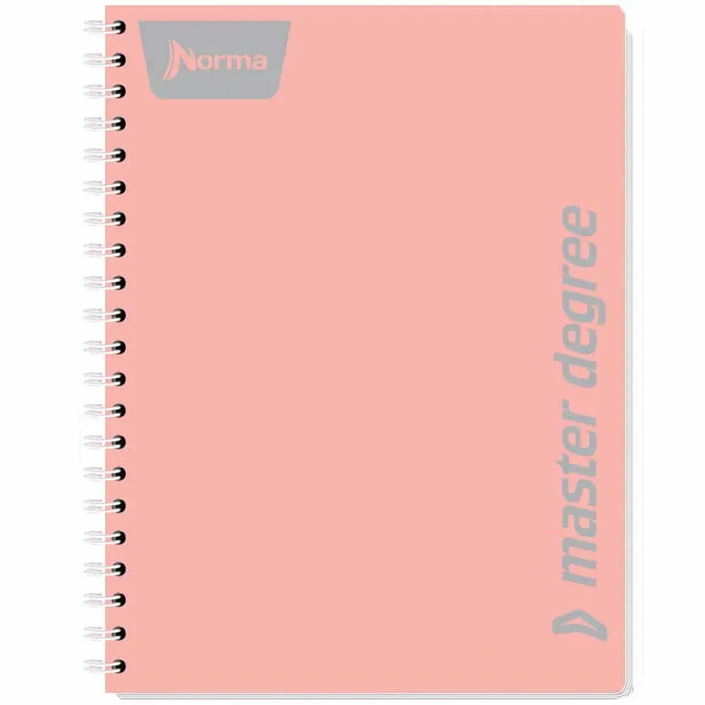 Cuaderno Profesional Norma Master Degree color Menta con pasta de plástico rígido y doble arillo metálico (10).webp