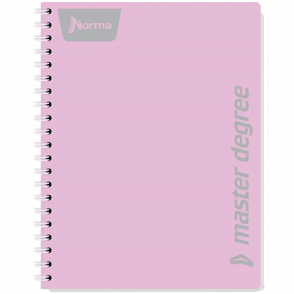 Cuaderno Profesional Norma Master Degree color Menta con pasta de plástico rígido y doble arillo metálico (4).webp