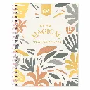 Cuaderno Profesional Norma Kiut diseño Faith Over Fear color lila con flores y pasta rígida (4).webp