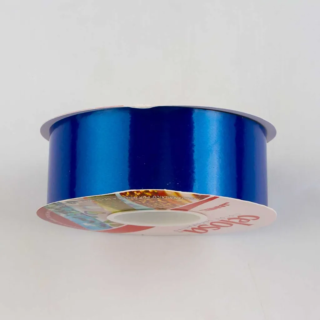 Rollo de listón para moños marca Janel línea Celosa color Azul Rey liso brillante tamaño número 9 con 50 metros (4).webp