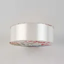 Rollo de listón decorativo para regalos marca Janel línea Celosa color Blanco liso brillante tamaño número 9 con 50 metros (3).webp