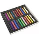 Estuche con 24 barras profesionales de colores pastel seco marca Stafford Azor de alta pigmentación en bandeja protectora de espuma (3).webp