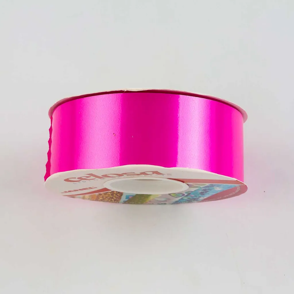 Rollo de listón decorativo marca Janel línea Celosa color Solferino o Fiusha liso brillante tamaño número 9 con 50 metros (3).webp