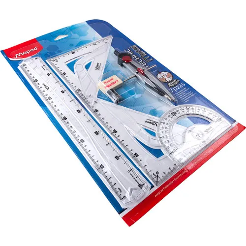 Juego de Geometría Maped Technic Metal - 7 Piezas con Compás Precisión (3).webp