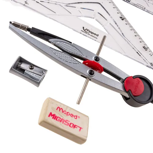 Juego de Geometría Maped Technic Metal - 7 Piezas con Compás Precisión (6).webp