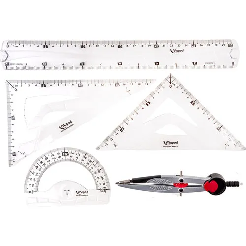 Juego de Geometría Maped Technic Metal - 7 Piezas con Compás Precisión (4).webp