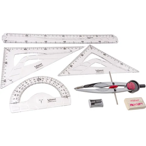 Juego de Geometría Maped Technic Metal - 7 Piezas con Compás Precisión (5).webp