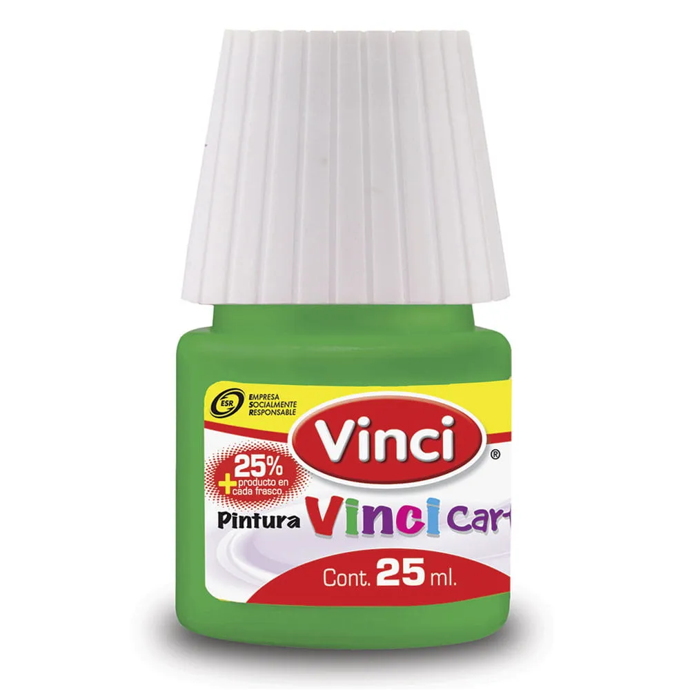 [VKS-08330102] Pintura Vinci Cartel Verde Amarillo 25 ml