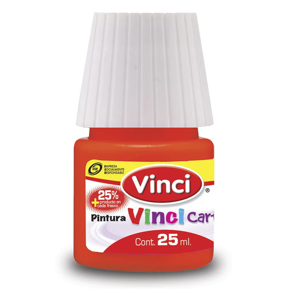 [VKS-08330099] Pintura Vinci Cartel Rojo 25 ml