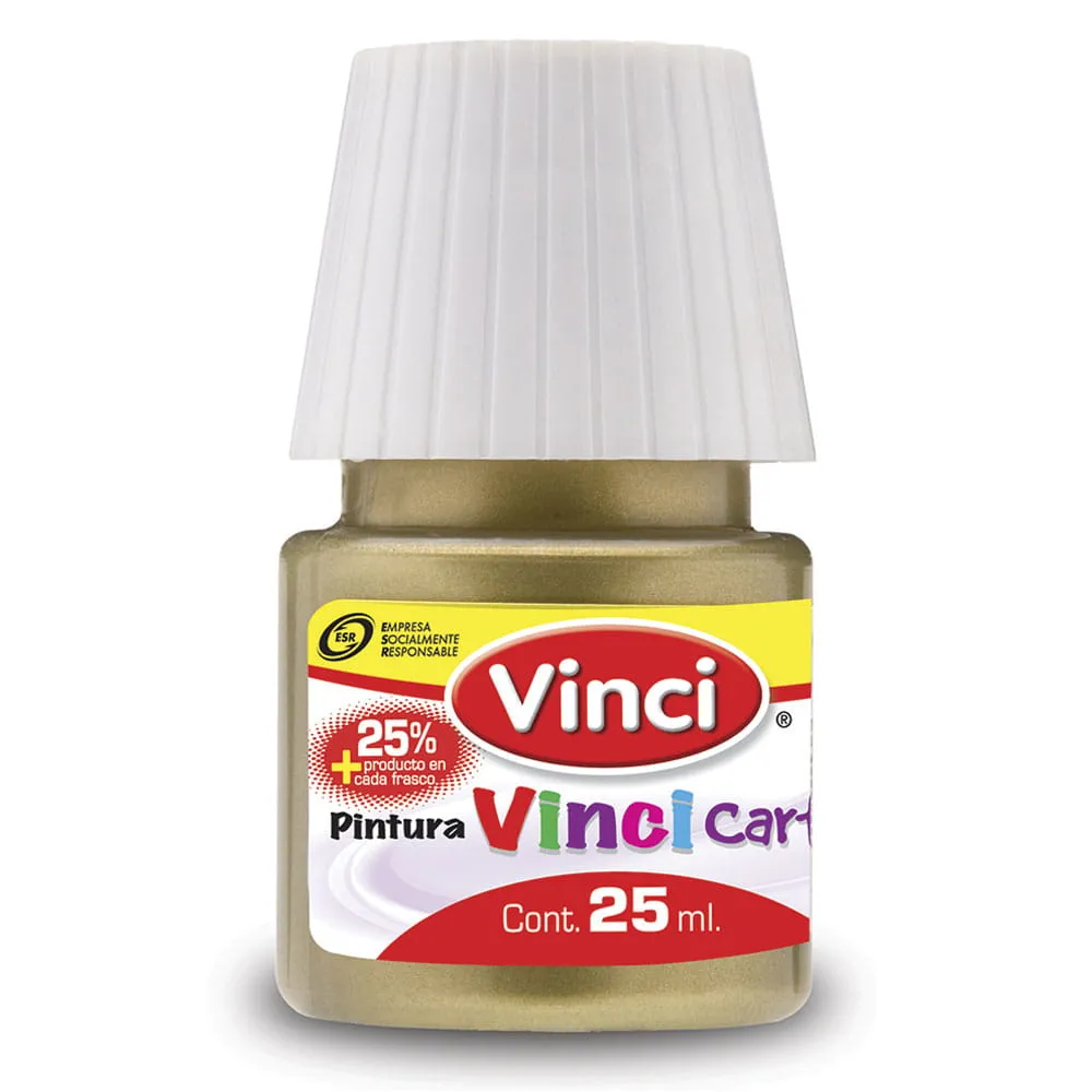 [VKS-08330097] Pintura Vinci Cartel Oro Rico 25 ml