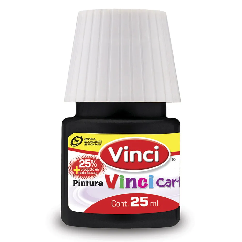 [VKS-08330095] Pintura Vinci Cartel Negro Bujía 25 ml