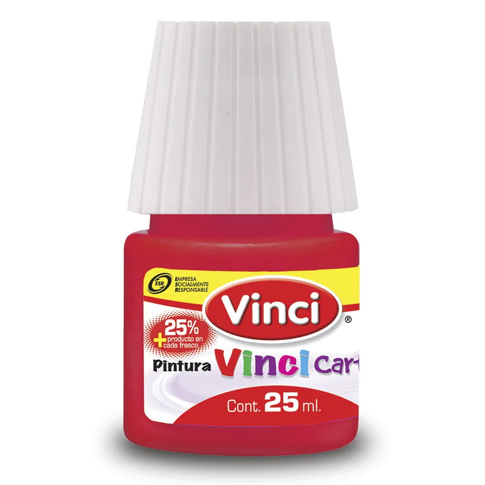 [VKS-08330093] Pintura Vinci Cartel Carmín 25 ml