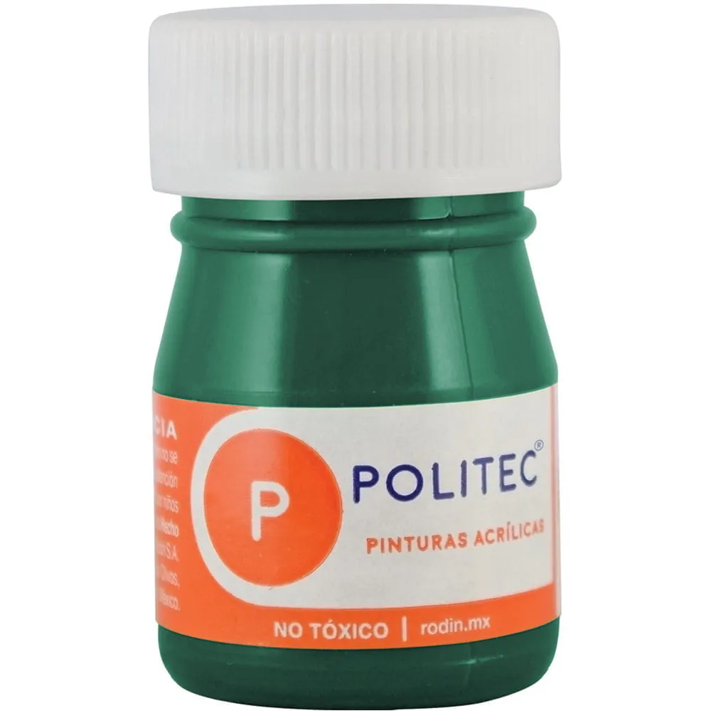 Pintura Acrílica Politec Verde Oscuro 20 ml