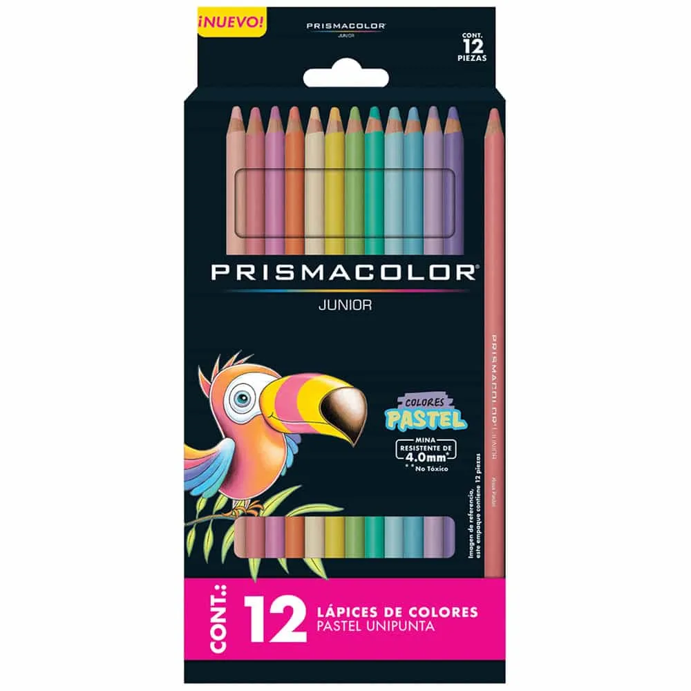 [VKS-09020242] Lápices de Colores Pastel Prismacolor Junior con 12 Piezas