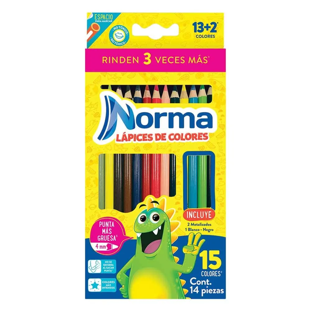 [VKS-07980163] Lápices de Colores Norma con 14 Piezas