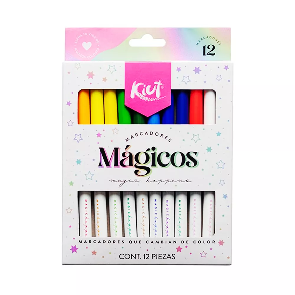 [VKS-07980222] Marcadores Mágicos Kiut con 12 Piezas