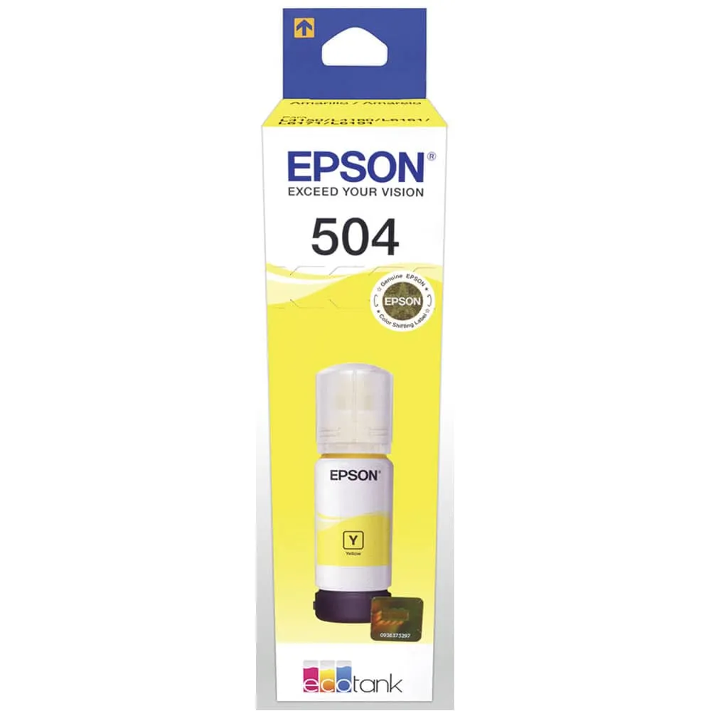 [VKS-05390104] Botella de Tinta Epson T504 Amarillo