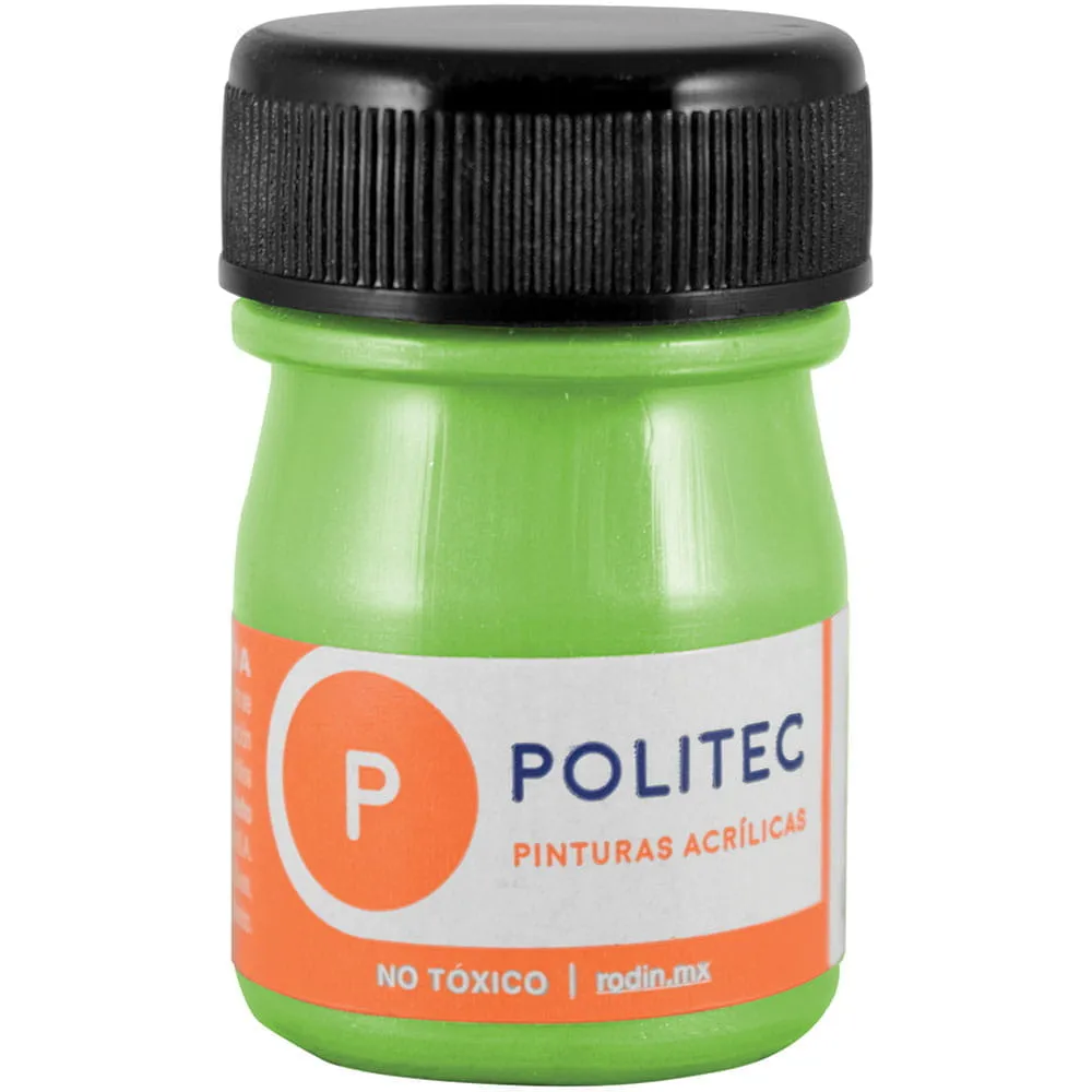 [VKS-00580068] Pintura Acrílica Politec Verde Hoja Metálico 20 ml
