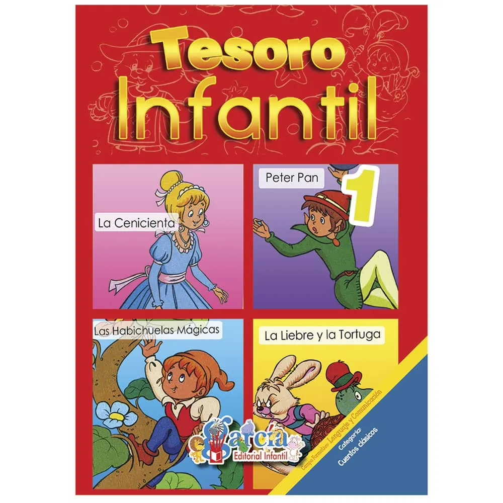 [VKS-02780105] Cuentos Tesoro Infantil 4 en 1 Editorial García