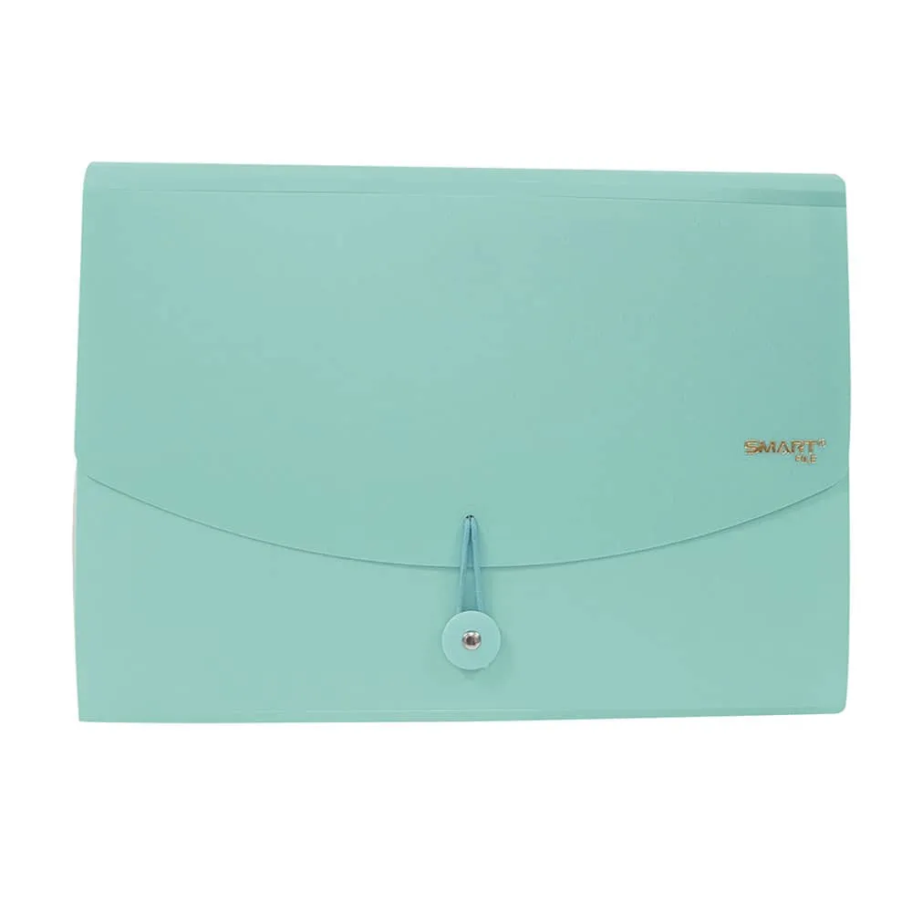 [VKS-07080301] Archifuelle de Plástico Tamaño Carta con 13 Separadores Pastel Smart