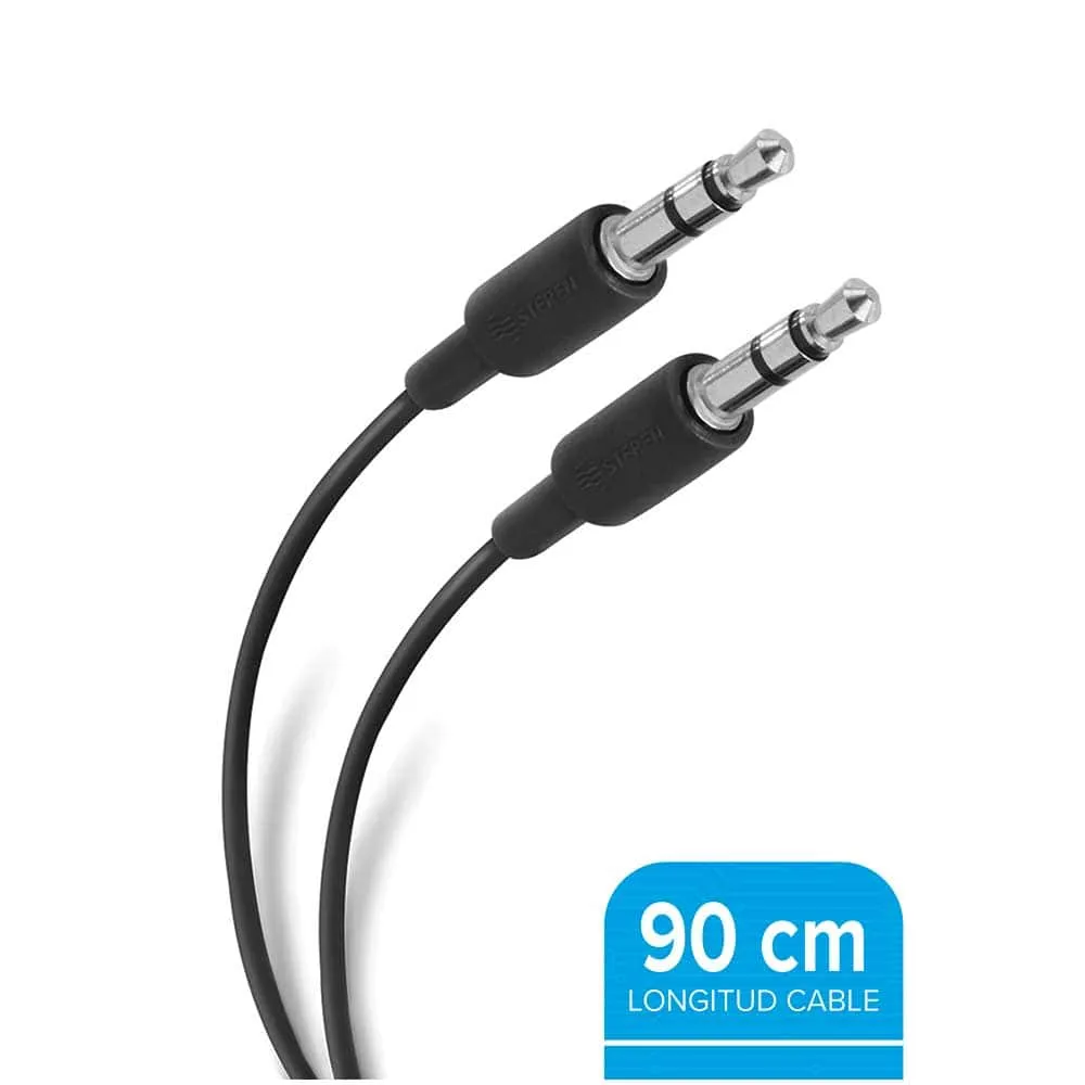 [VKS-05960055] Cable Auxiliar 3.5 mm de 90 cm Steren