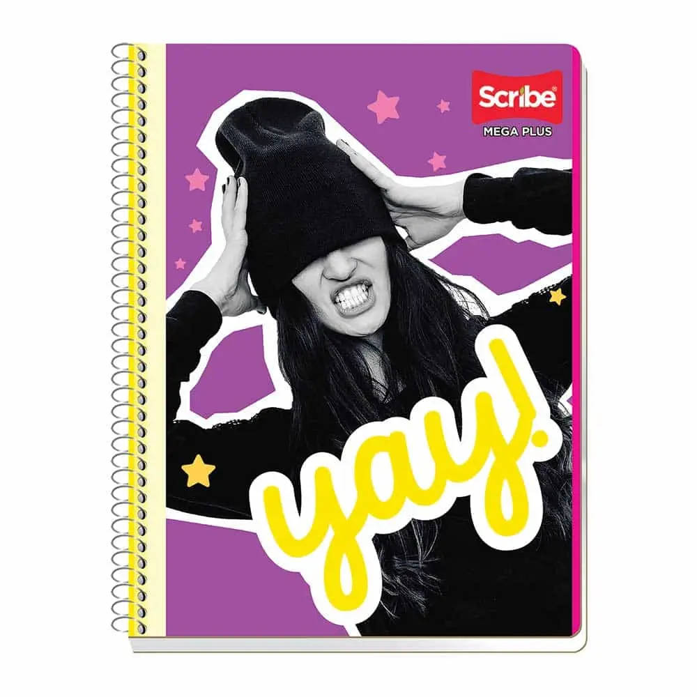 [VKS-09220105] Libreta Profesional Espiral de 100 Hojas Cuadro de 7 mm Mega Plus Scribe