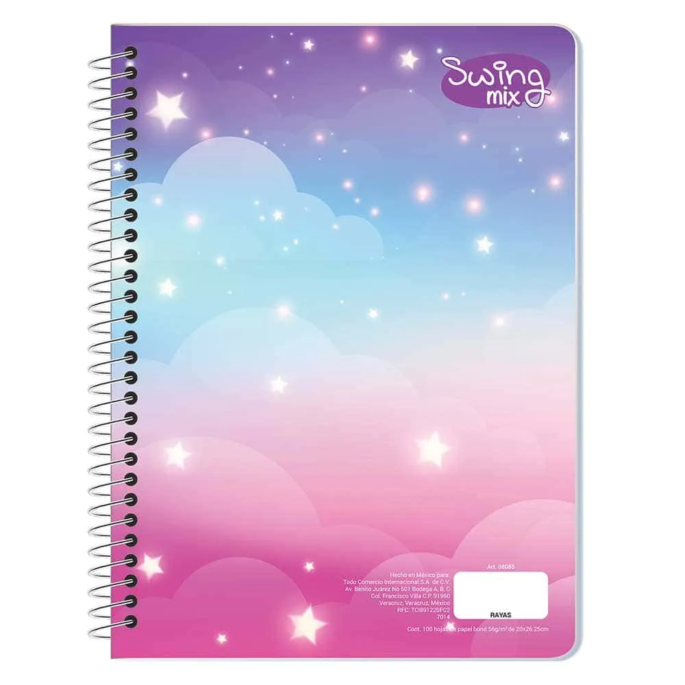 [VKS-70140034] Libreta Profesional de Raya con 100 Hojas Swing Mix