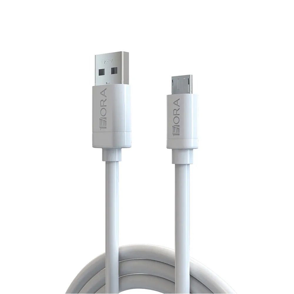 [VKS-03170010] Cable USB a Micro USB 2.1A de 2 mts Blanco