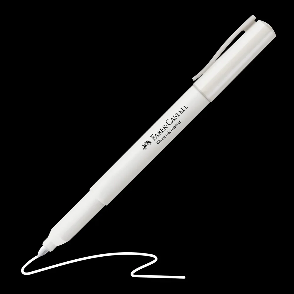 [VKS-FABER15] Marcador Permanente Tinta Blanca Faber Castel