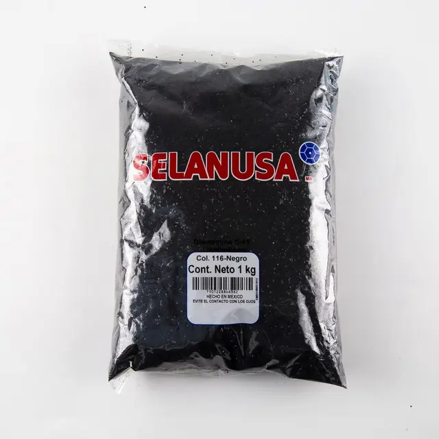 [VKS-IMP0006033] Diamantina Ultrabrillante PVC 1 kg C-40 Hex 116-Negro