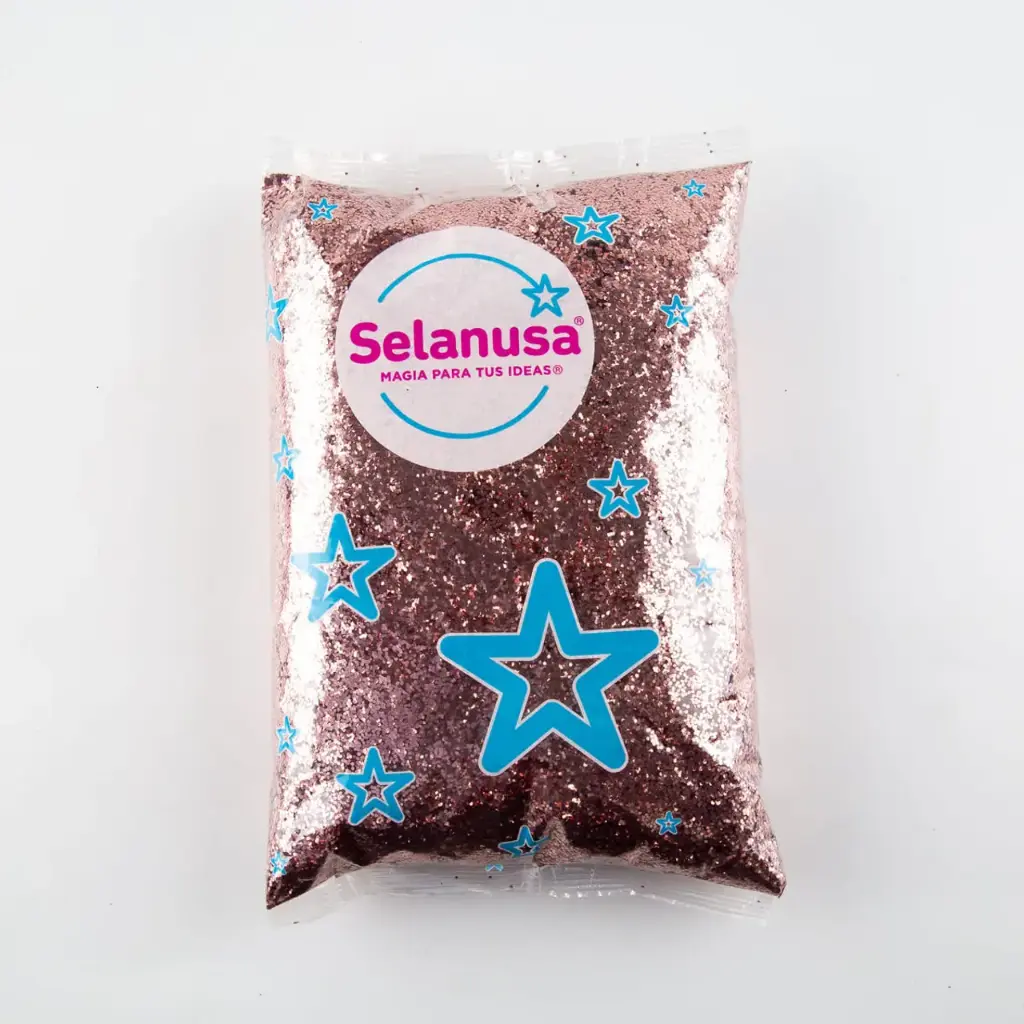 [VKS-IMP0006028] Diamantina Ultrabrillante PVC 1 kg C-40 Hex 109-Rosa