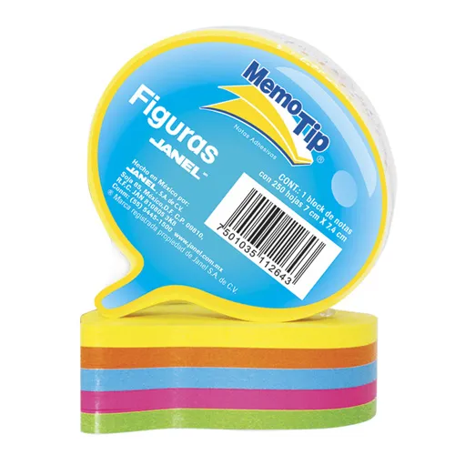 [VKS-00160375] Notas Autoadheribles Memo Tip Pensamiento Neón con 250 