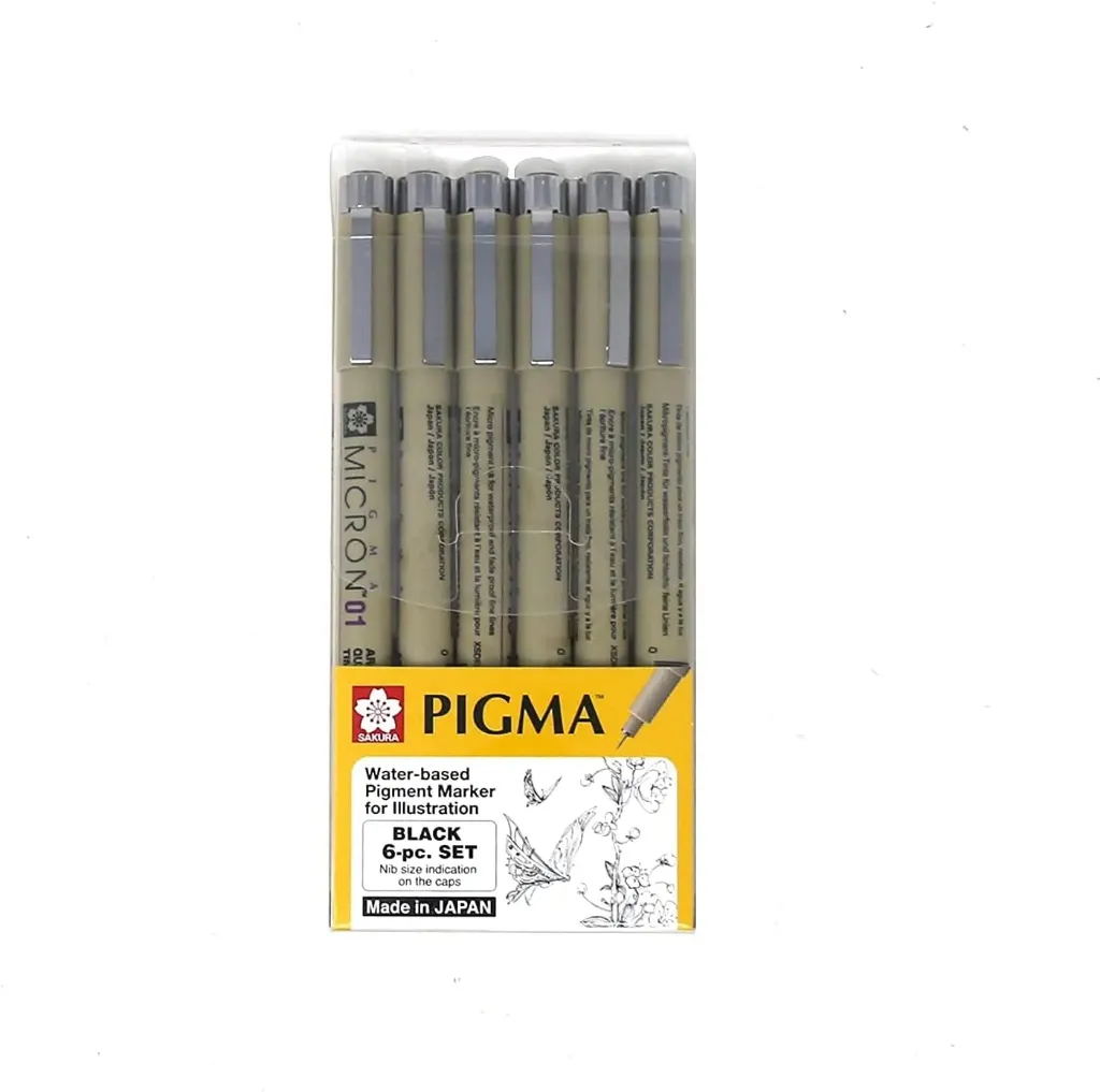 [VKS-00580339] Estilógrafos Sakura Pigma Micron Set Con 6 Piezas
