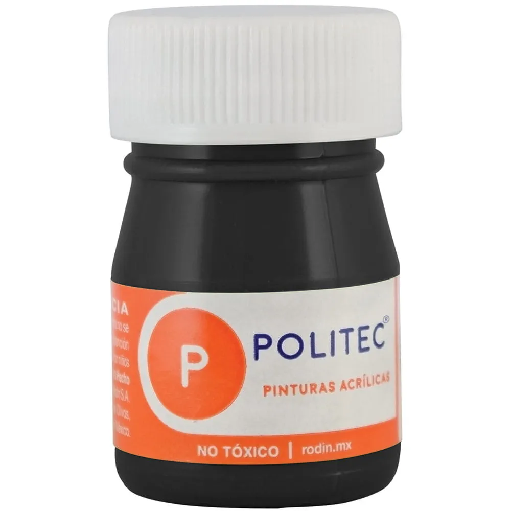 Pintura Acrílica Politec Negro 20 ml