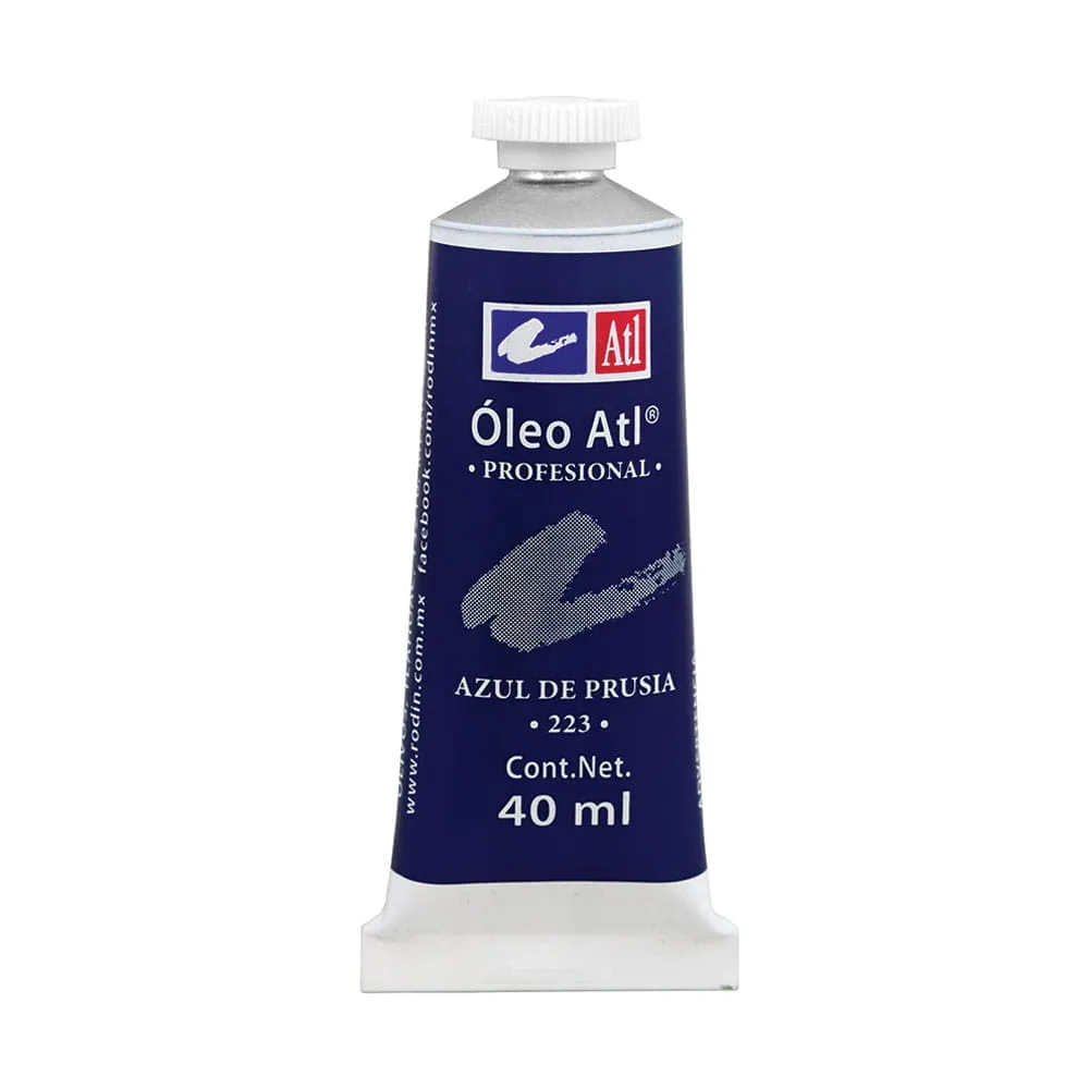 Pintura Óleo Tubo con 40 ml Azul Prusia ATL 