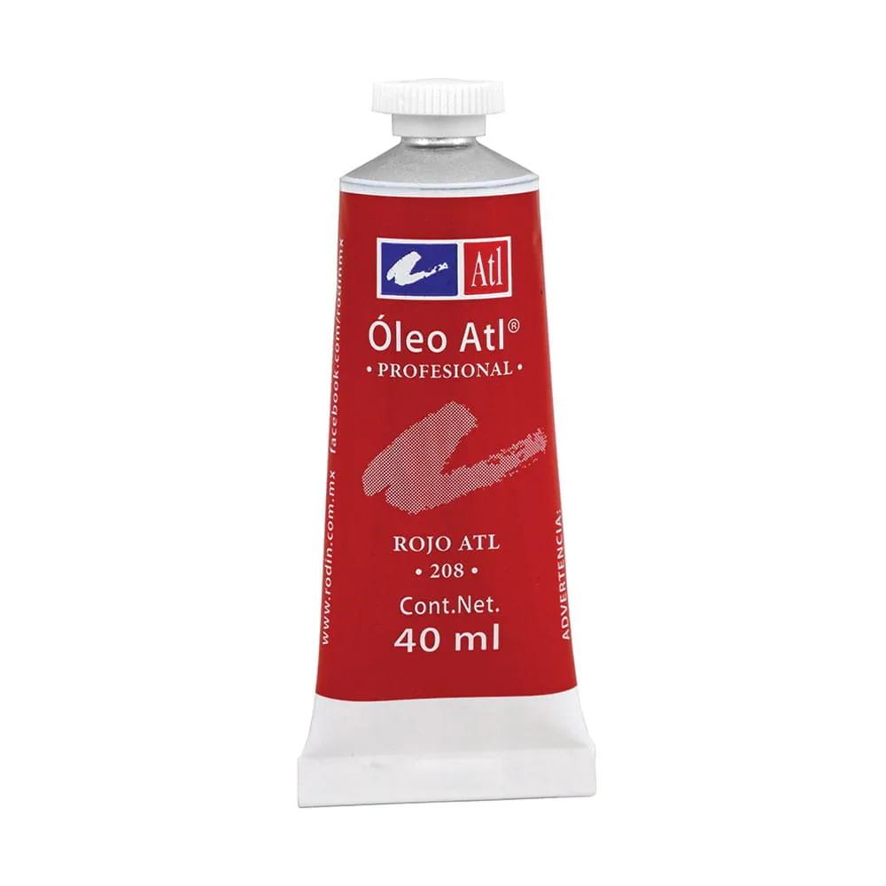 Pintura Óleo Tubo con 40 ml Rojo ATL 