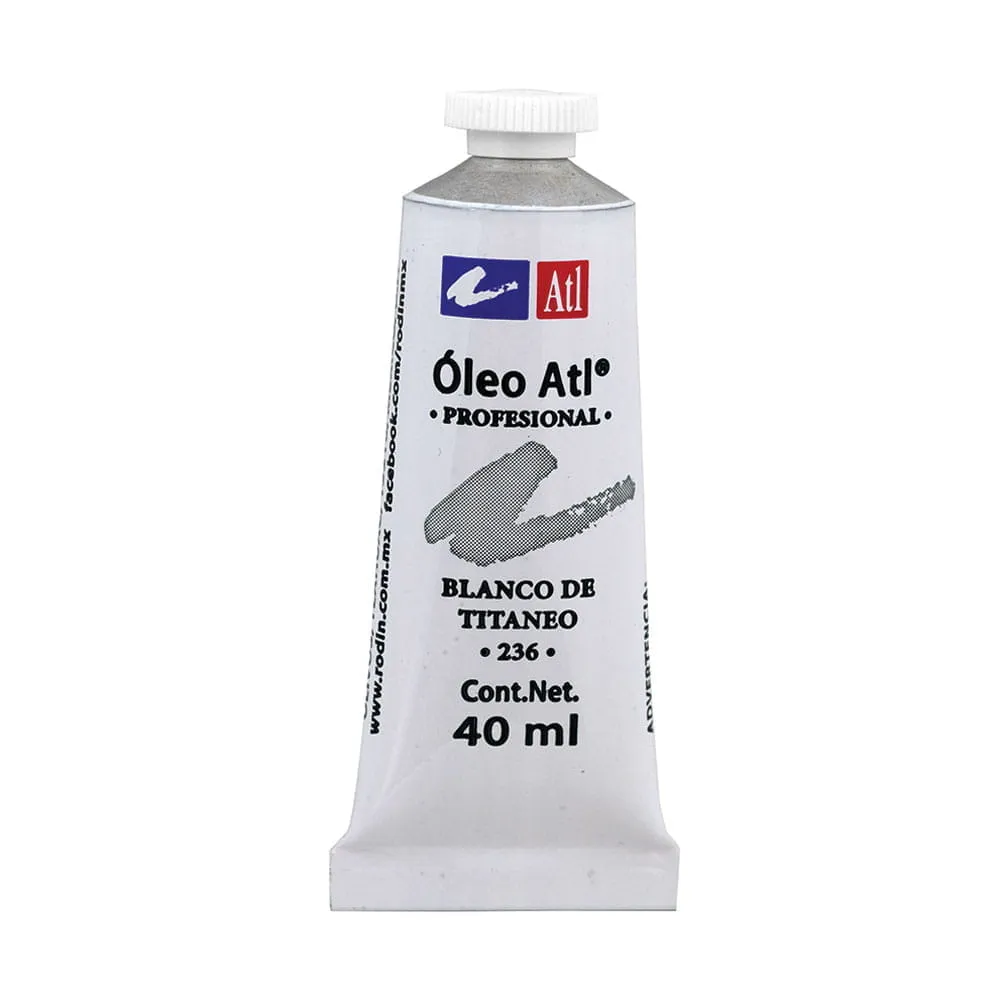[VKS-00580198] Pintura Óleo Tubo con 40 ml Blanco Titanio ATL 
