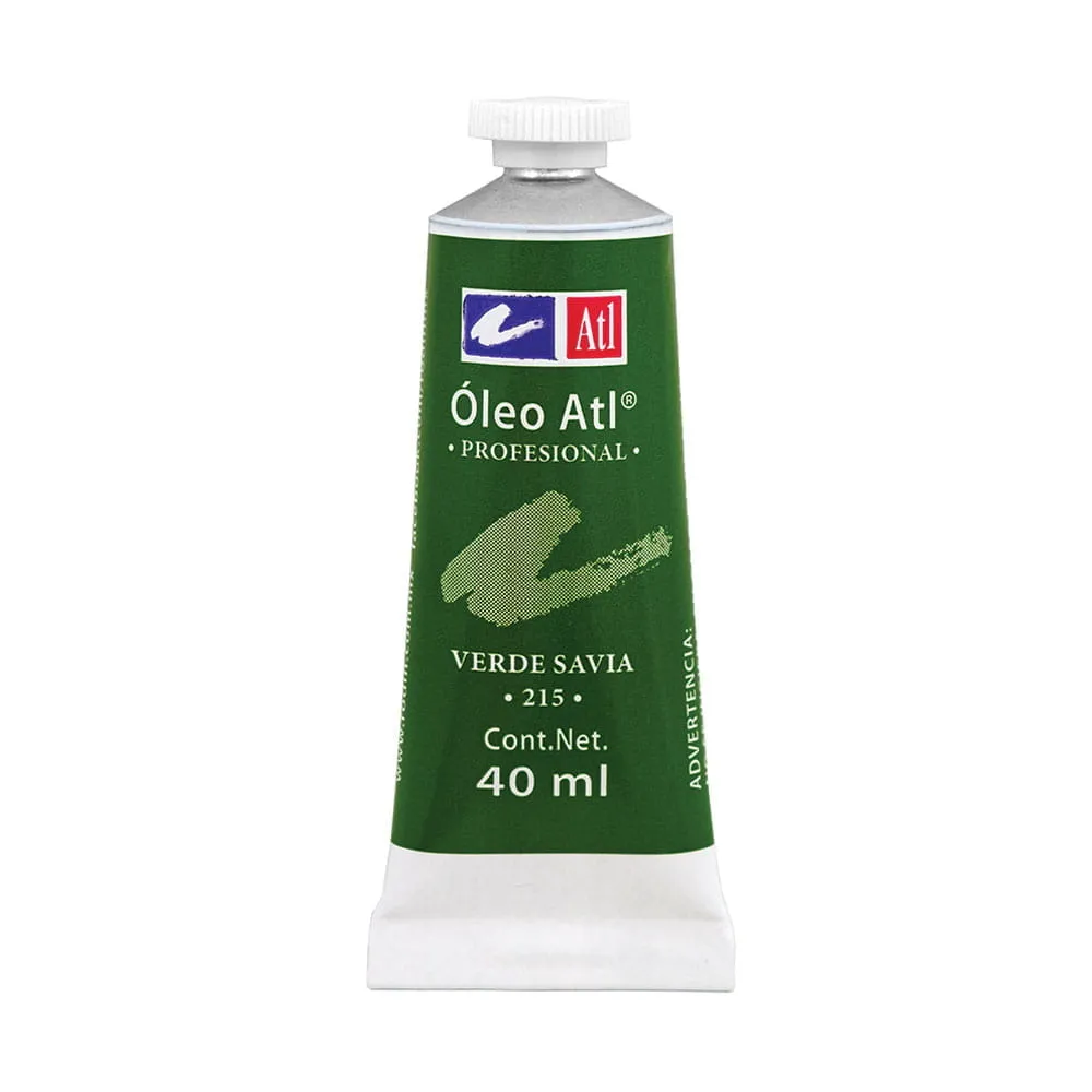 Pintura Óleo Tubo con 40 ml Verde Savia ATL 