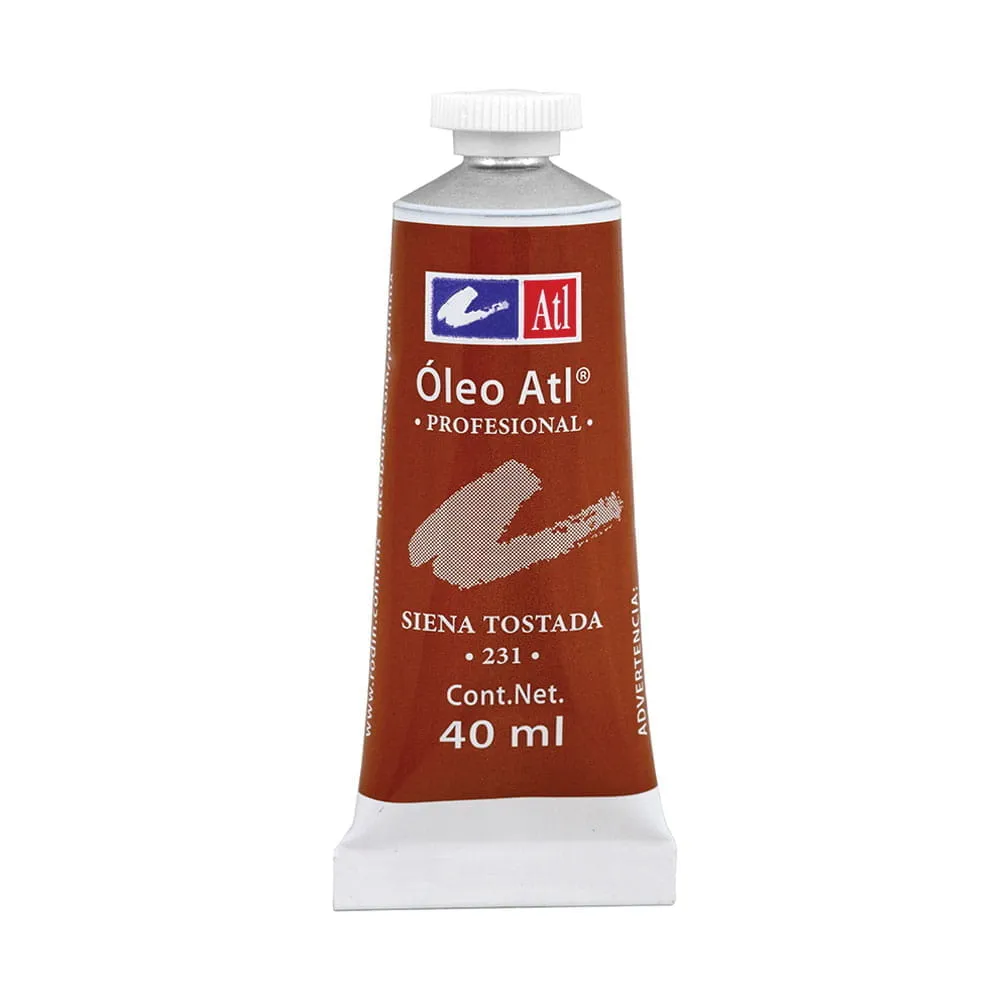 Pintura Óleo Tubo con 40 ml Siena Tostada ATL 