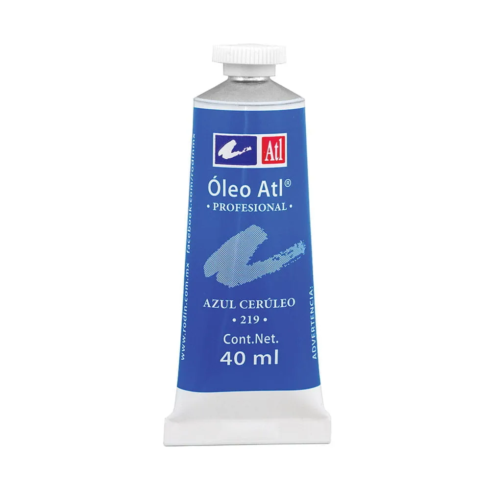 [VKS-00580185] Pintura Óleo Tubo con 40 ml Azul Ceruleo ATL 
