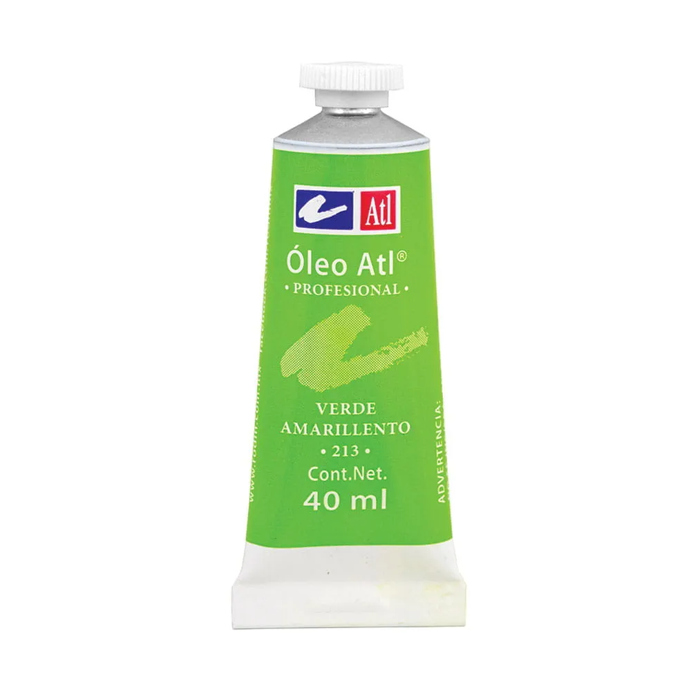 [VKS-00580182] Pintura Óleo Tubo con 40 ml Verde Amarillento ATL 