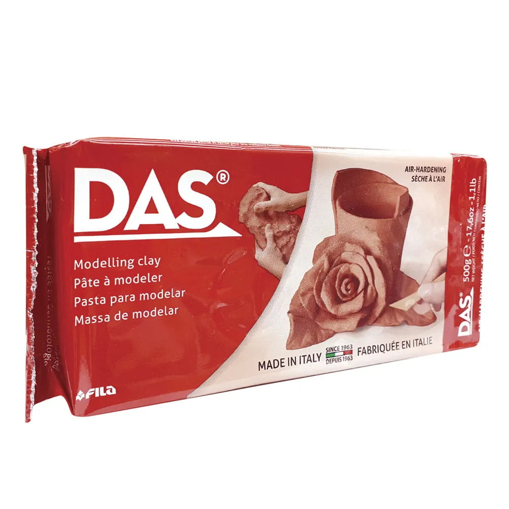 Pasta para Modelar DAS Terracota - 500g (Secado al Aire) Sin Horno