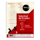 Block Solicitud de Empleo Tamaño Carta con 25 Hojas Rayter