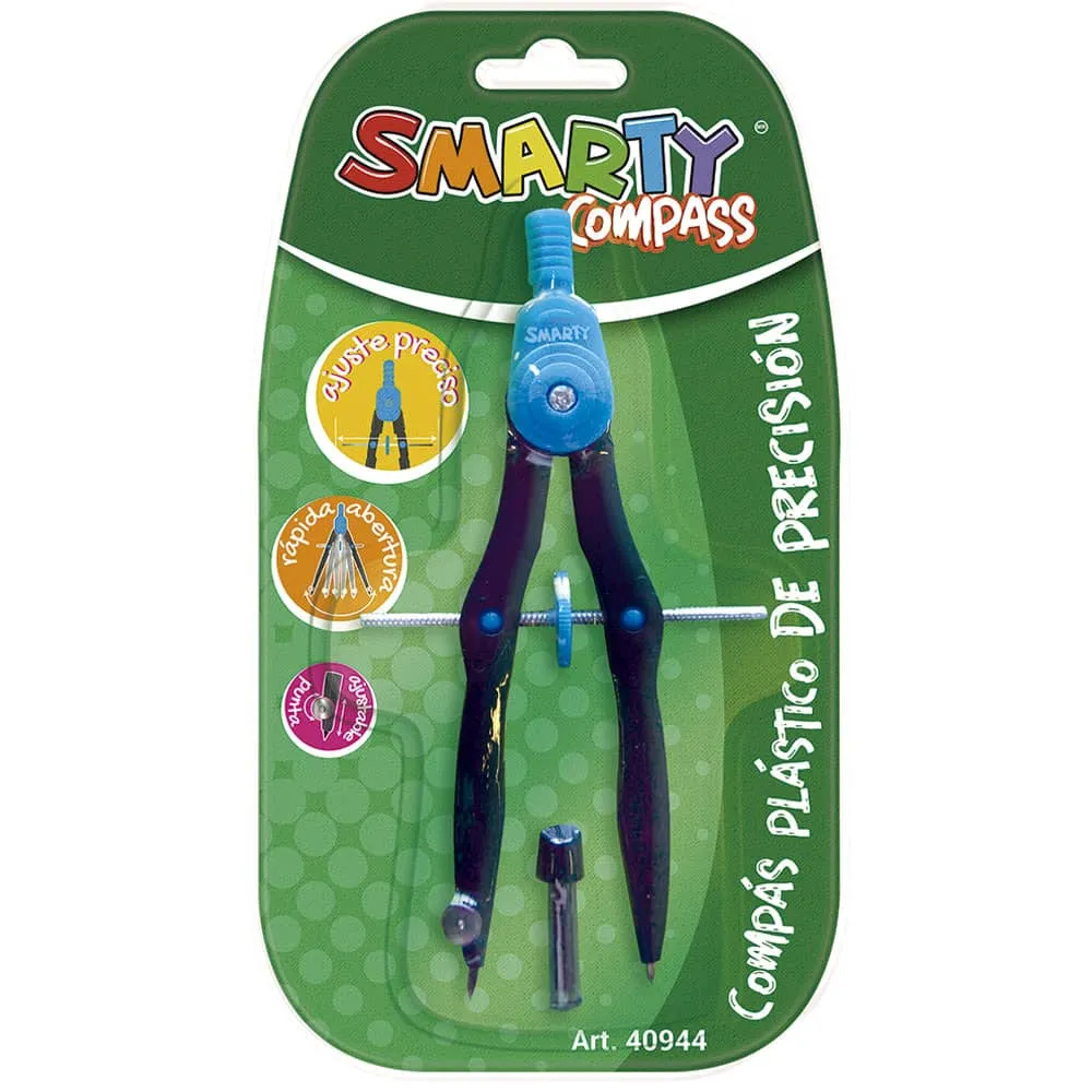 [VKS-07390013] Compás Escolar Smarty de Precisión - Plástico con Rueda Central (40944)