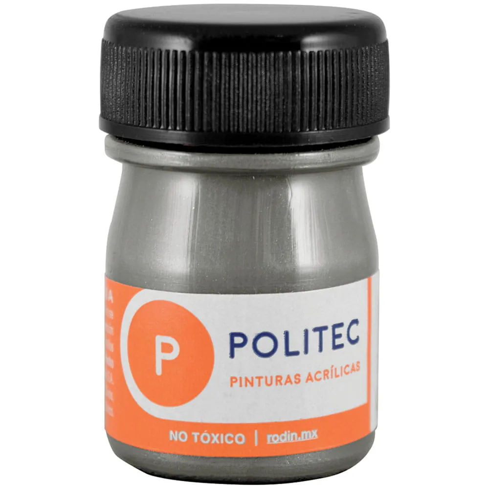 [VKS-00580073] Pintura Acrílica Politec Gris Metálico 20 ml