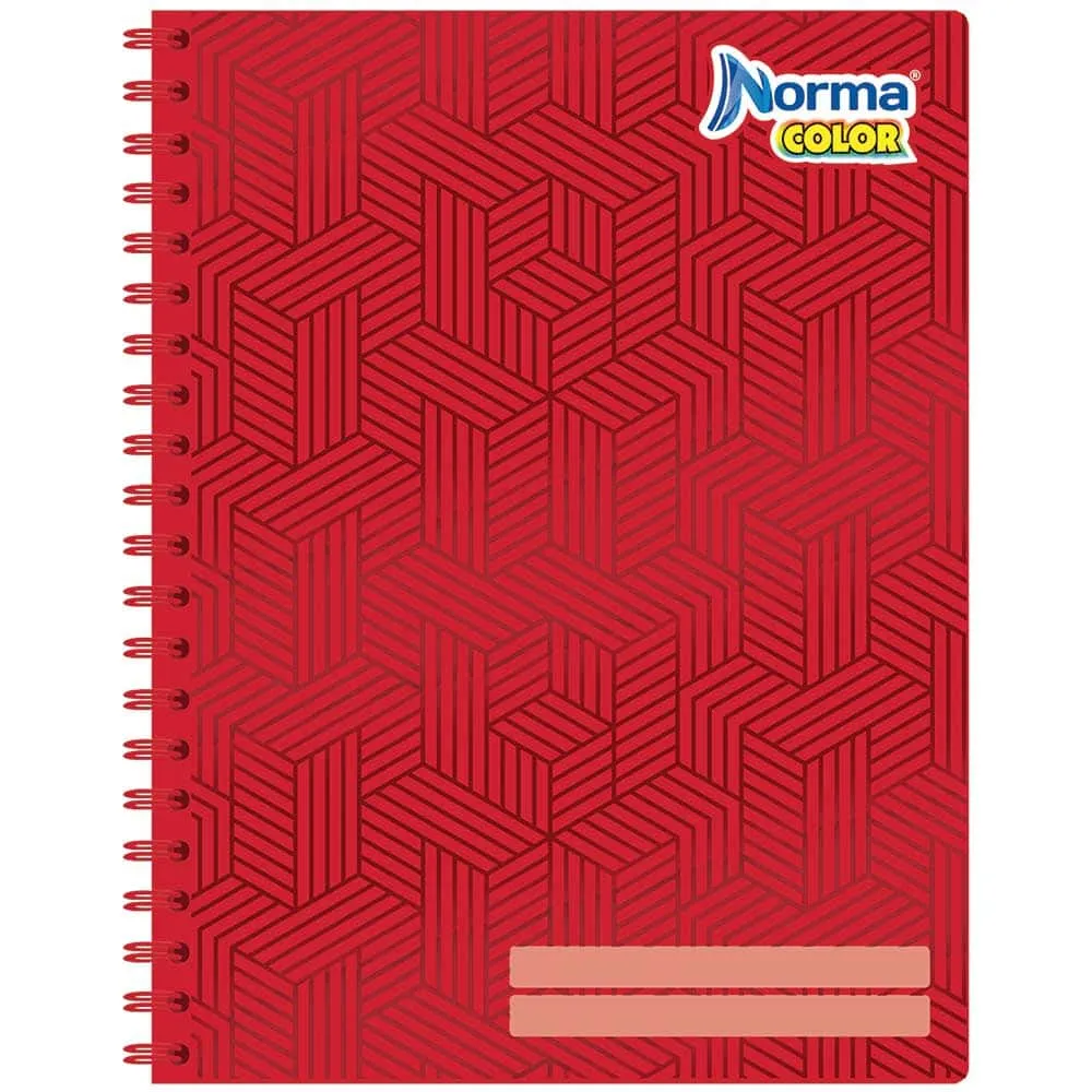 Libreta Profesional Norma Color - 100 Hojas Cuadro Chico 5mm (Doble Arillo)